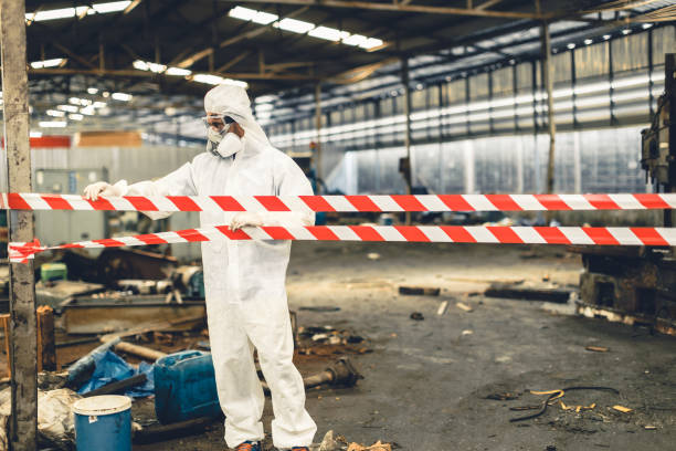Professional Hoarding Cleanup technician working in Beachwood, NJ